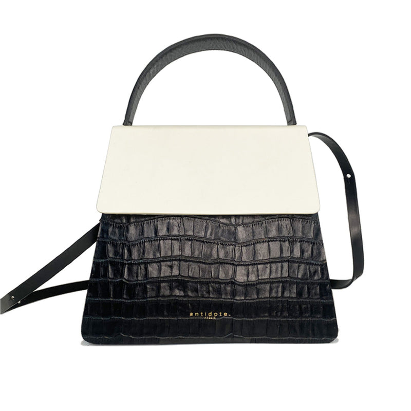 BAG DONNA / CROCO BLACK